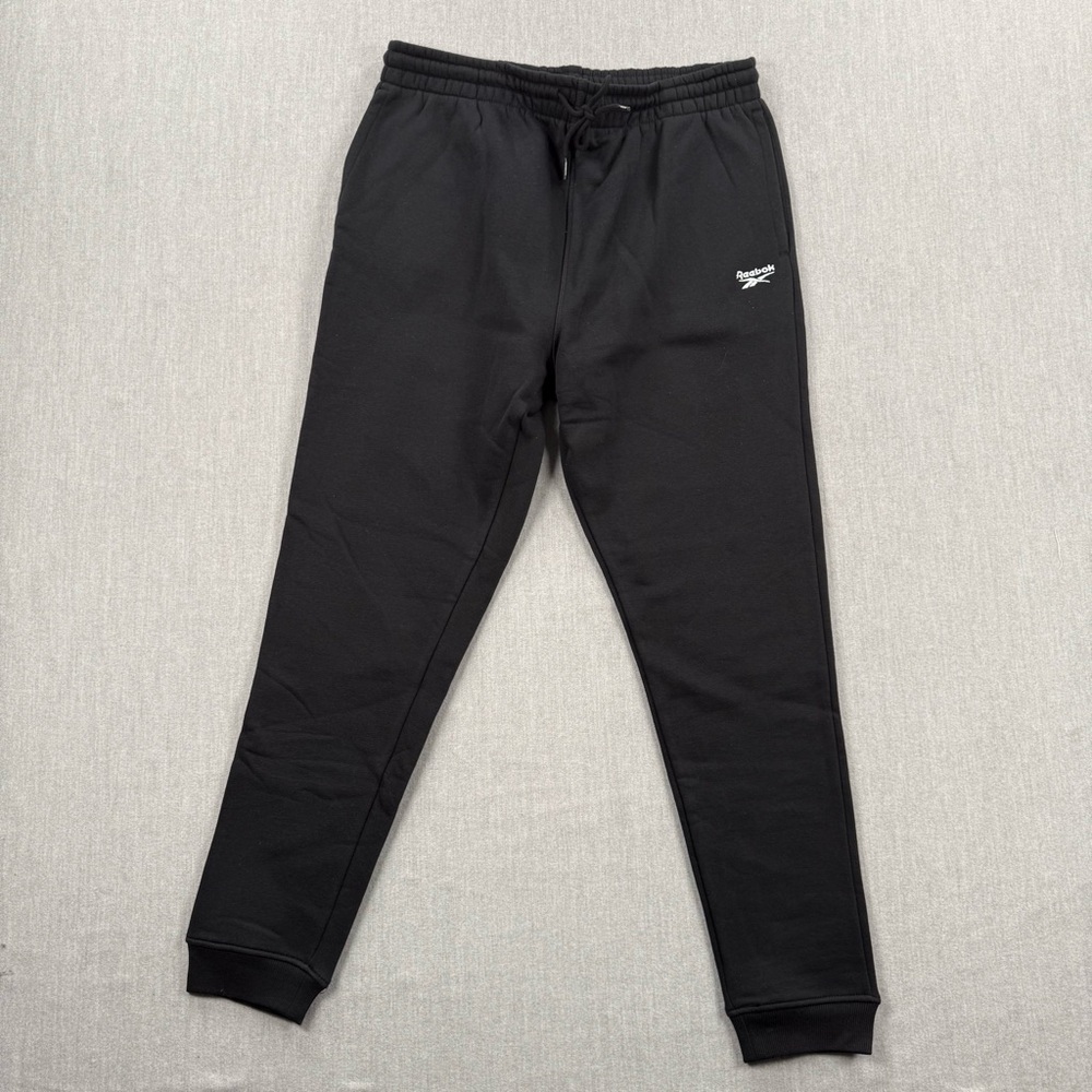 Reebok Black Sweatpants with Logo Waist Tag